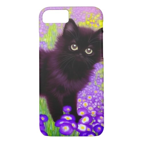 Gustav Klimt Black Kitten iPhone 87 Case