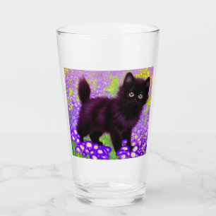 Gustav Klimt Black Kitten Glass