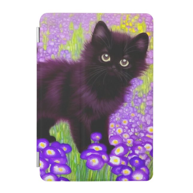 Gustav Klimt Black Kitten iPad Mini Cover (Front)