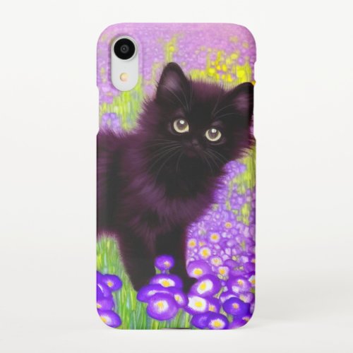 Gustav Klimt Black Kitten iPhone XR Case