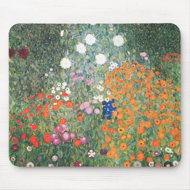 Gustav Klimt Blumengarten Mouse Pad (Front)
