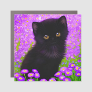 Gustav Klimt Cat Car Magnet