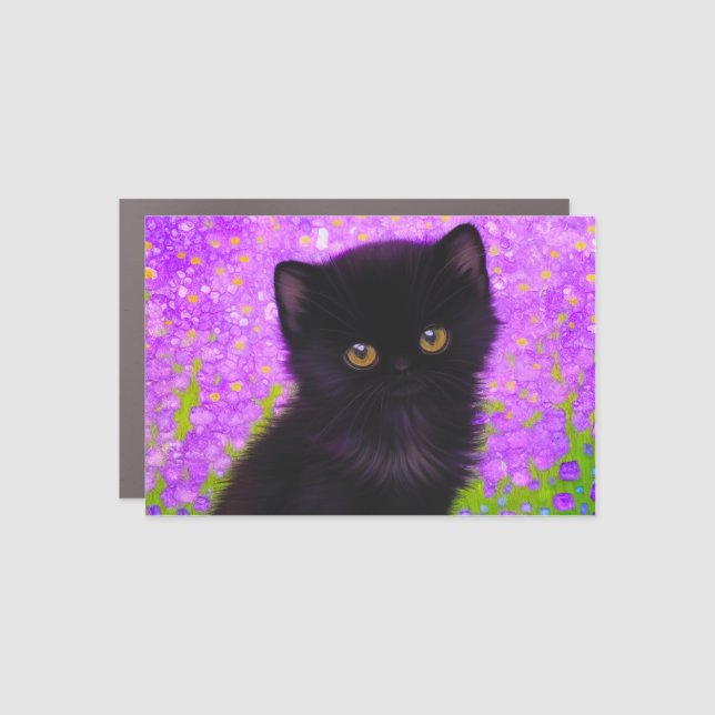 Gustav Klimt Cat Car Magnet (Front)