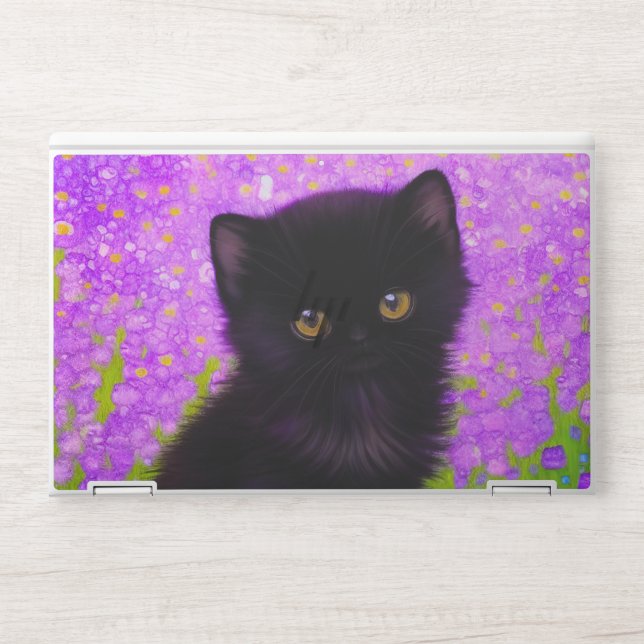 Gustav Klimt Cat HP Laptop Skin (Front)