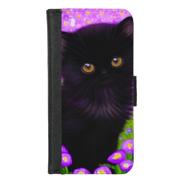 Gustav Klimt Cat iPhone Wallet Case (Front)