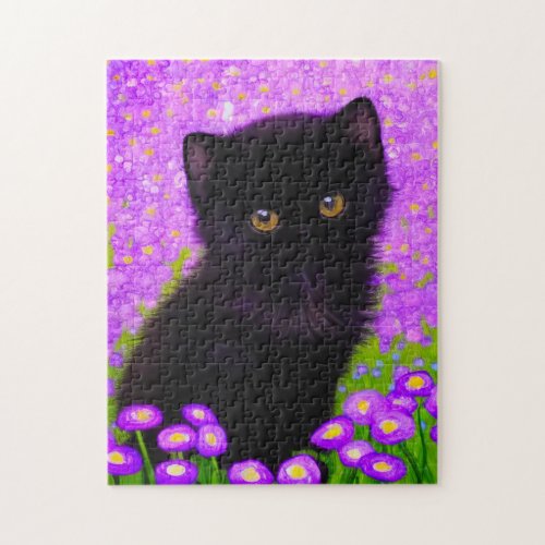 Gustav Klimt Cat Jigsaw Puzzle