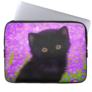 Gustav Klimt Cat Laptop Sleeve