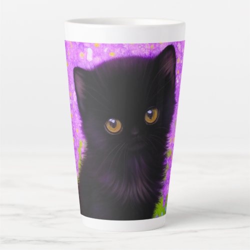 Gustav Klimt Cat Latte Mug