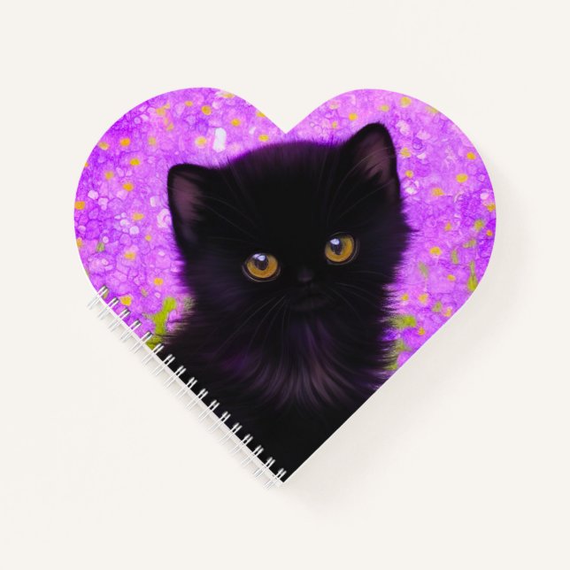 Gustav Klimt Cat Notebook (Front)
