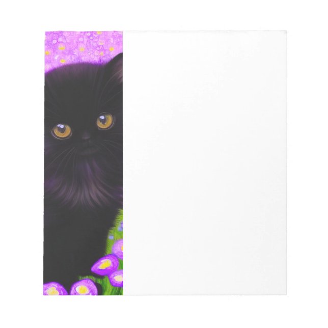 Gustav Klimt Cat Notepad (Front)