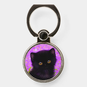 Gustav Klimt Cat Phone Ring Stand