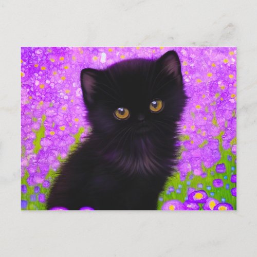 Gustav Klimt Cat Postcard
