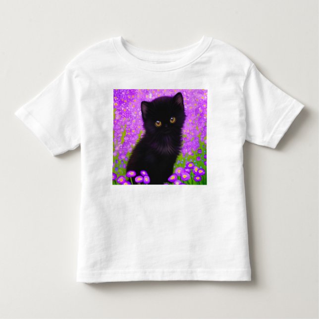 Gustav Klimt Cat Toddler T-shirt (Front)