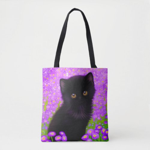 Gustav Klimt Cat Tote Bag
