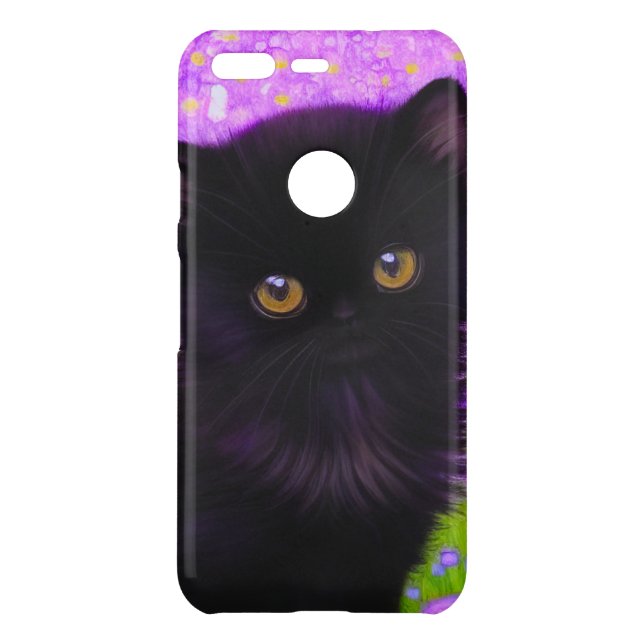 Gustav Klimt Cat Uncommon Google Pixel Case (Back)