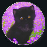 Gustav Klimt Cat Wireless Charger<br><div class="desc">Wireless Charger featuring a Gustav Klimt cat! This fluffy kitty sits in a green field of purple flowers. A purr-fect gift for cat lovers and Austrian art enthusiasts!</div>