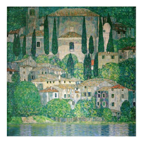 Gustav Klimt _ Church in Cassone Acrylic Print