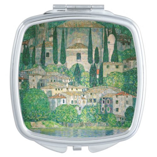 Gustav Klimt _ Church in Cassone Compact Mirror