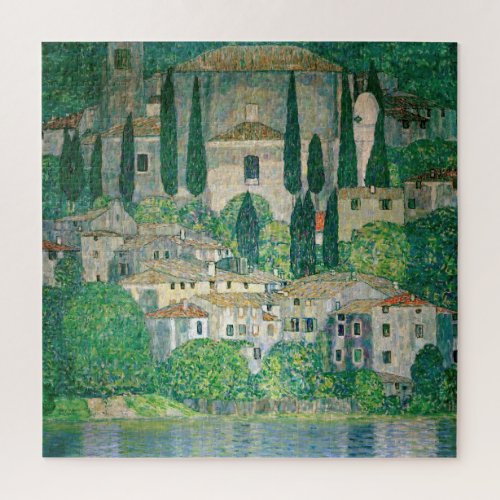 Gustav Klimt _ Church in Cassone Jigsaw Puzzle