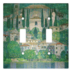 Gustav Klimt - Church in Cassone Light Switch Cover