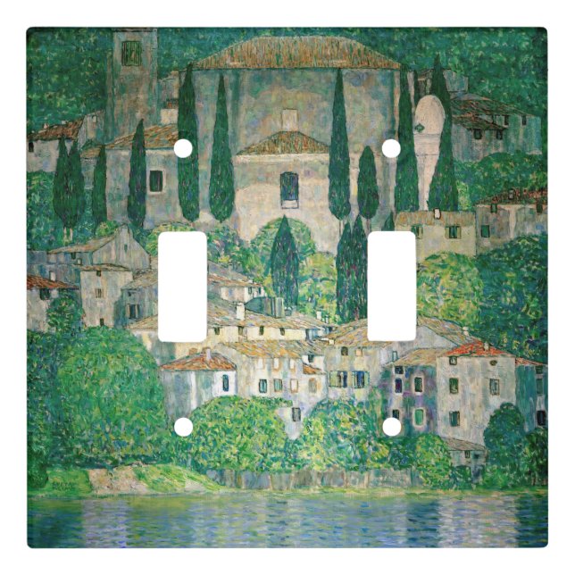 Gustav Klimt - Church in Cassone Light Switch Cover (Front)