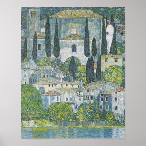 Gustav Klimt _ Church In Cassone Poster