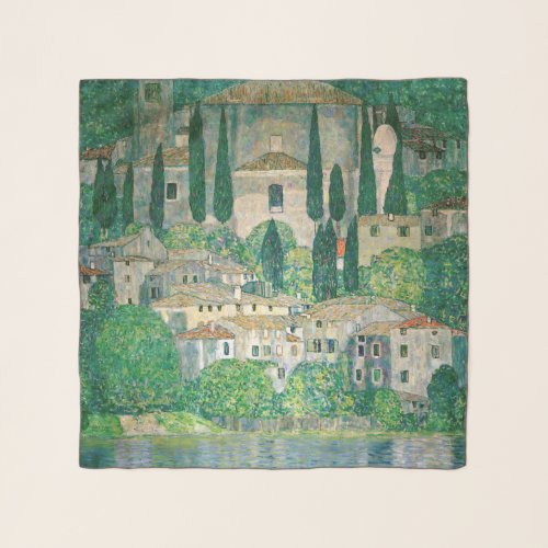 Gustav Klimt _ Church in Cassone Scarf