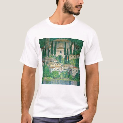Gustav Klimt _ Church in Cassone T_Shirt