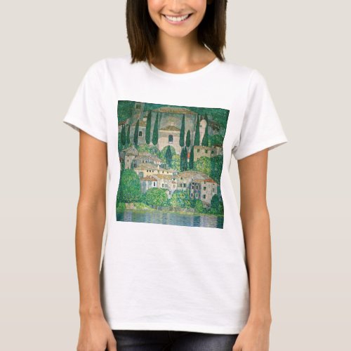 Gustav Klimt _ Church in Cassone T_Shirt