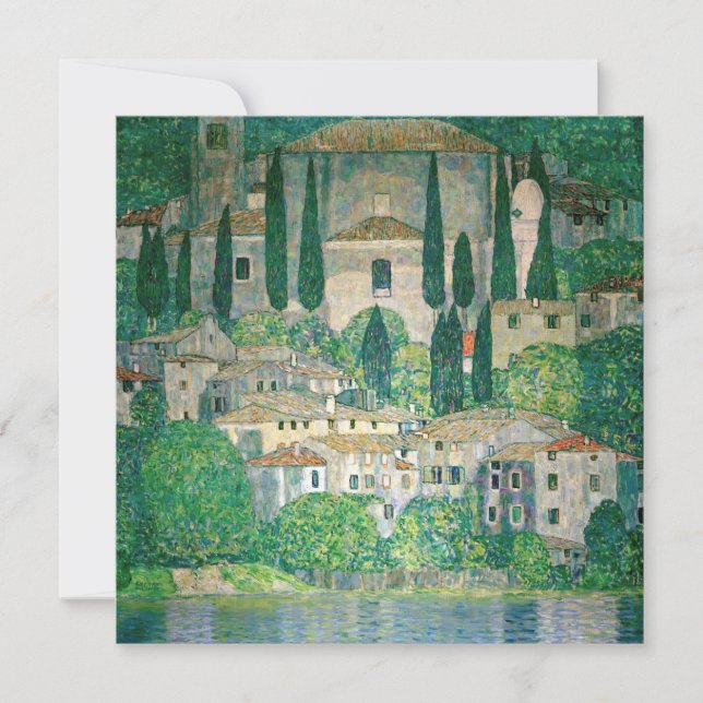 Gustav Klimt - Church in Cassone Thank You Card (Front)