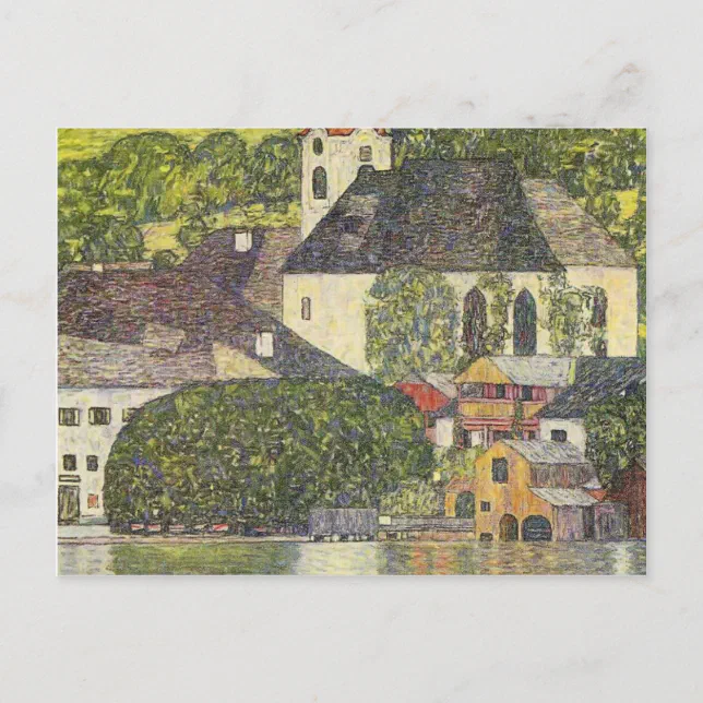 Gustav Klimt- Church In Unterach On The Attersee Postcard | Zazzle