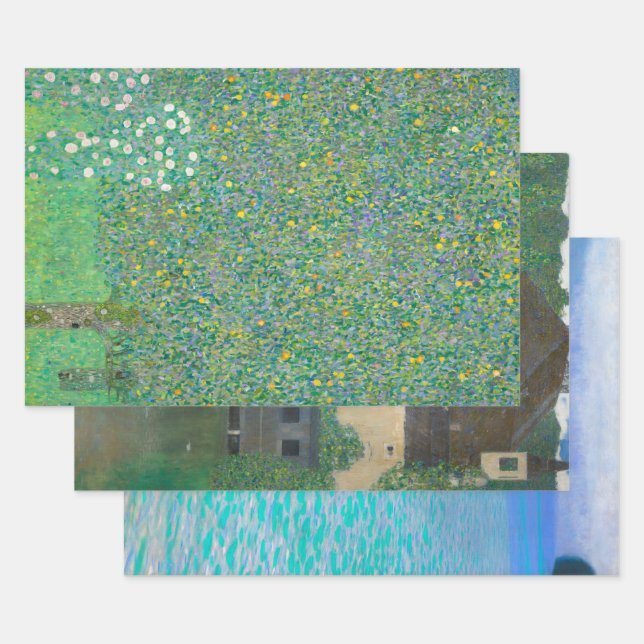 Gustav Klimt Collection, Decoupage Wrapping Paper Sheets (Set)
