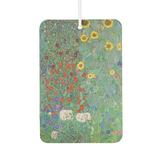 Gustav Klimt - Country Garden with Sunflowers Air Freshener (Front)