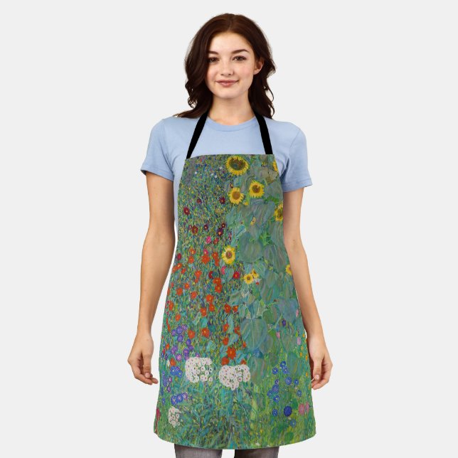 Gustav Klimt - Country Garden with Sunflowers Apron (Worn)
