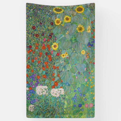 Gustav Klimt _ Country Garden with Sunflowers Banner