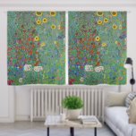 Gustav Klimt - Country Garden with Sunflowers Blackout Curtains<br><div class="desc">Country Garden with Sunflowers / Farm Garden with Sunflowers - Gustav Klimt in 1905-1906</div>