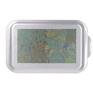 Gustav Klimt - Country Garden with Sunflowers  Cake Pan