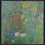 Gustav Klimt - Country Garden with Sunflowers Cloth Napkin<br><div class="desc">Country Garden with Sunflowers / Farm Garden with Sunflowers - Gustav Klimt in 1905-1906</div>