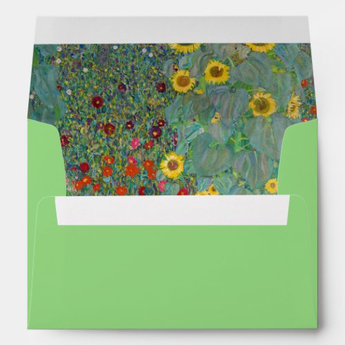 Gustav Klimt _ Country Garden with Sunflowers Envelope