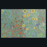 Gustav Klimt - Country Garden with Sunflowers Fabric<br><div class="desc">Country Garden with Sunflowers / Farm Garden with Sunflowers - Gustav Klimt in 1905-1906</div>
