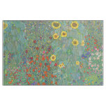 Gustav Klimt - Country Garden with Sunflowers Fabric