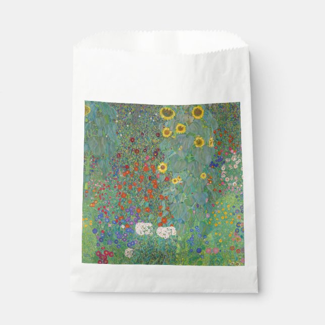 Gustav Klimt - Country Garden with Sunflowers Favor Bag (Front)
