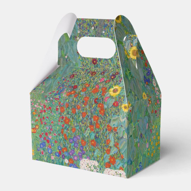Gustav Klimt - Country Garden with Sunflowers Favor Boxes (Front Side)