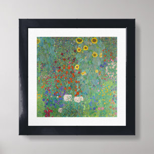 Gustav Klimt - Country Garden with Sunflowers Framed Art