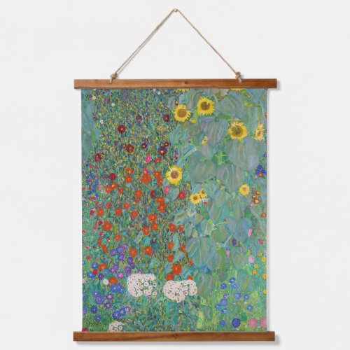 Gustav Klimt _ Country Garden with Sunflowers Hanging Tapestry