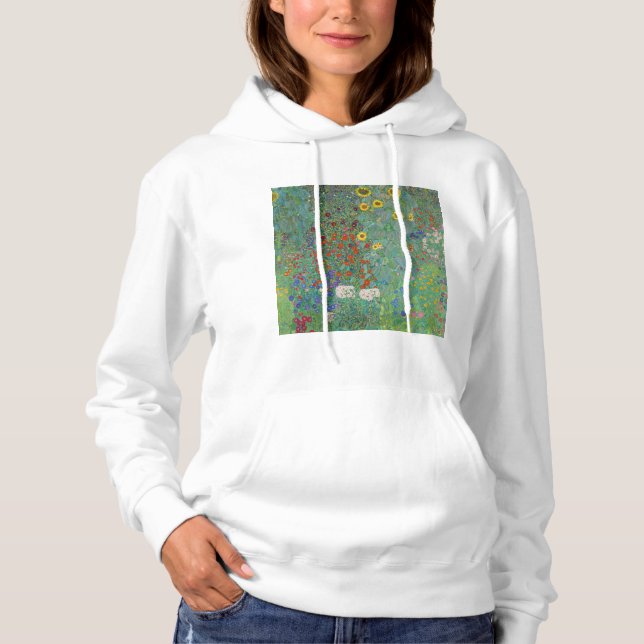 Gustav Klimt - Country Garden with Sunflowers Hoodie (Front)