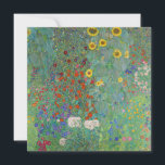 Gustav Klimt - Country Garden with Sunflowers Invitation<br><div class="desc">Country Garden with Sunflowers / Farm Garden with Sunflowers - Gustav Klimt in 1905-1906</div>