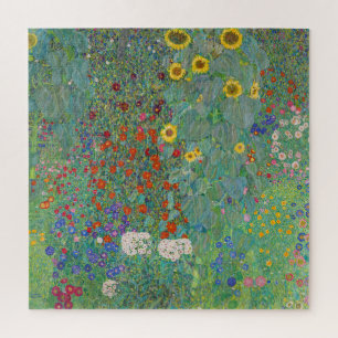 Gustav Klimt - Country Garden with Sunflowers Jigsaw Puzzle