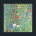 Gustav Klimt - Country Garden with Sunflowers Metal Print<br><div class="desc">Country Garden with Sunflowers / Farm Garden with Sunflowers - Gustav Klimt in 1905-1906</div>