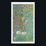 Gustav Klimt - Country Garden with Sunflowers Paper Guest Towels<br><div class="desc">Country Garden with Sunflowers / Farm Garden with Sunflowers - Gustav Klimt in 1905-1906</div>